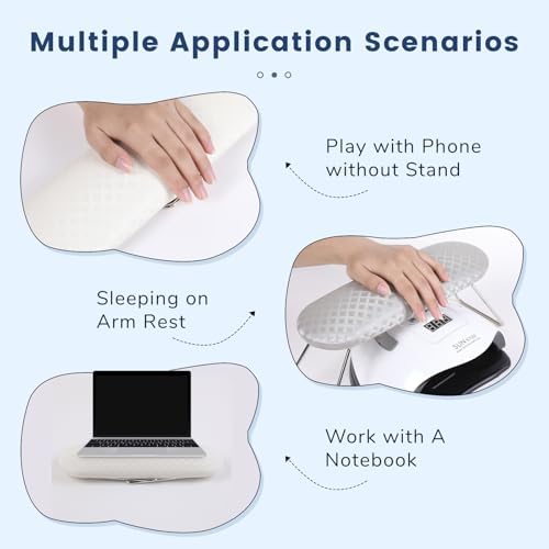 Ylhzpl nail hand pillow placed over UV nail lamp