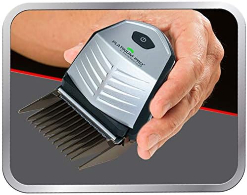 MANGROOMER cordless clipper set stored securely inside the included premium bonus storage case