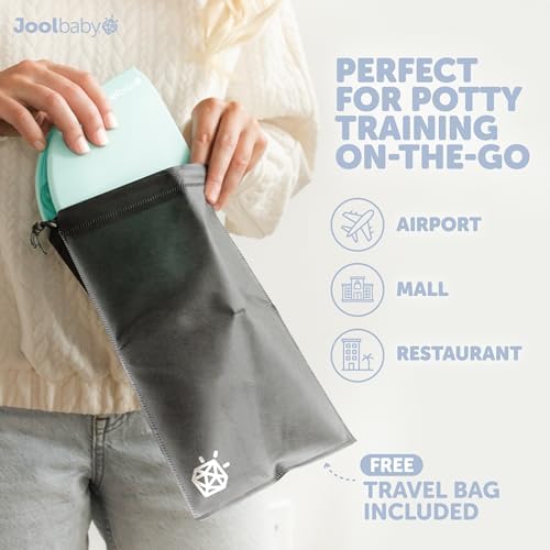 Jool Baby aqua travel potty seat showing non slip suction cups underneath