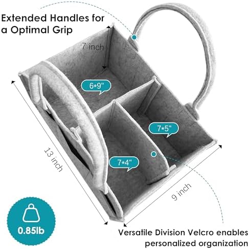 Cute Castle portable nursery storage bin showing interior compartments