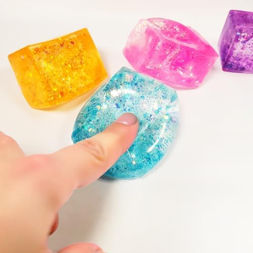Detailed texture view of the durable thermoplastic rubber material filled with sequins