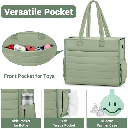 Silicone pacifier case and coordinating toiletry pouch accessories