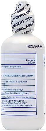 Medi-First 19818 eye wash solution with tamper evident seal and twist cap