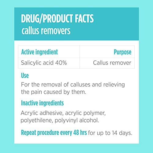 Comfort Zone medicated foot patches for callus removal and friction relief