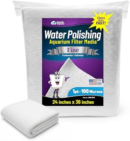 Aquatic Experts 100 micron filter media sheet spread out