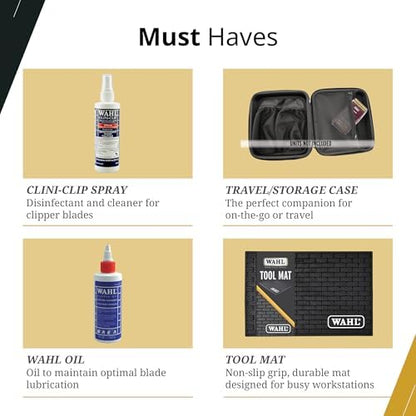 Wahl gold blade set top view detail