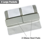 Foldable baby bath safety bundle neatly packed for storage in a modern bathroom setup