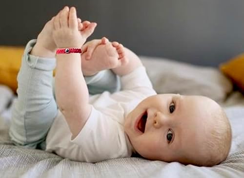 Red string evil eye bracelet for newborn infant