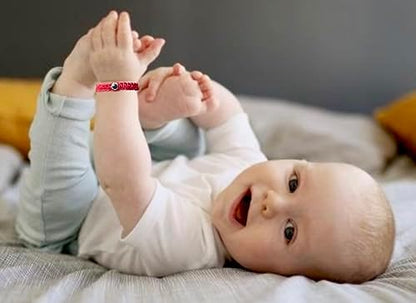 Red string evil eye bracelet for newborn infant