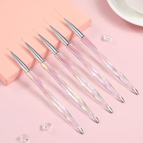 Professional nail artist using Teoyall brushes for intricate design