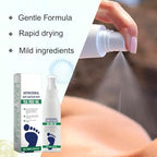 Clear non sticky foot spray for odor control and athlete foot relief