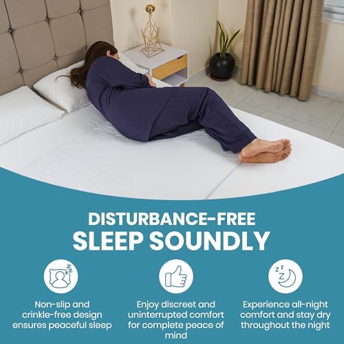 Epica blue waterproof non slip backing side of the adult incontinence bed pad
