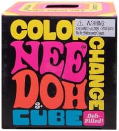 Authentic Schylling Needoh packaging for the color change sensory cube