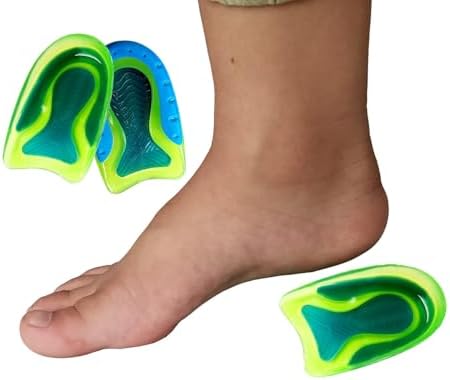 Demonstration of the washable adhesive backing on the gel heel pads.