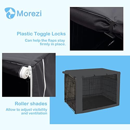 Morezi anxious dog sanctuary cover featuring breathable mesh ventilation window