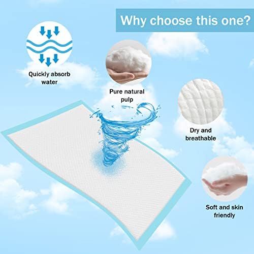 Foryee absorbent underpads in use on a changing table