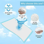 Foryee absorbent underpads in use on a changing table