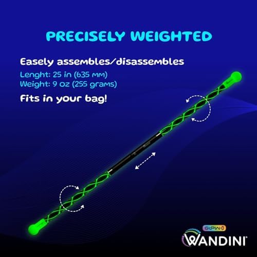 Wandini Glow.0 USB rechargeable LED stick in action