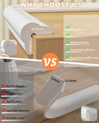 Application of QYV edge guard on a wooden coffee table corner