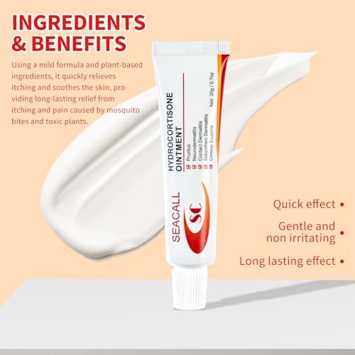 Authentic Seacall hydrocortisone ointment imported packaging for first aid care.