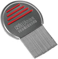 Nit Free Terminator Lice Comb front view of stainless steel teeth