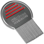 Nit Free Terminator Lice Comb front view of stainless steel teeth