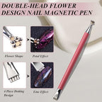 Professional manicure tools for creating cat eye nail effects