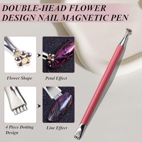 Professional manicure tools for creating cat eye nail effects