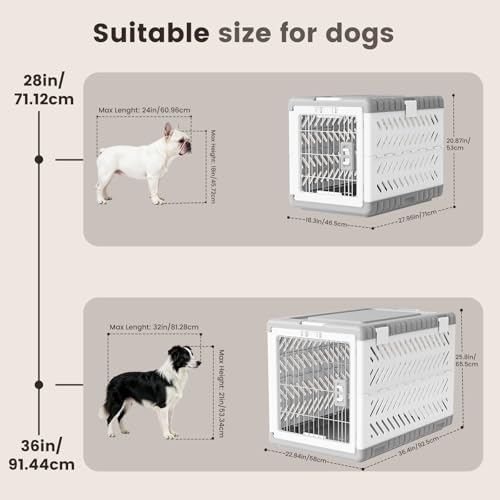 Gardner Pet portable pet carrier showing the curved safe corners and premium grey and white finish.