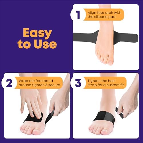 Man and woman wearing Axel USA arch supports for flat feet correction.
