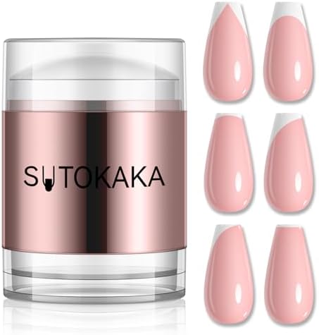 Costica French Tip Nail Stamp front view with silicone head