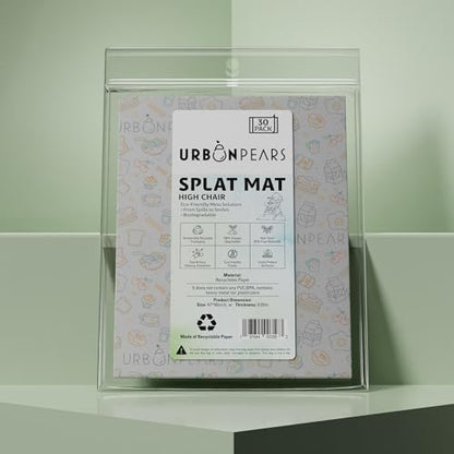 Urban Pears large 47 by 40 inch biodegradable mat spread open on tiles for sensory play.