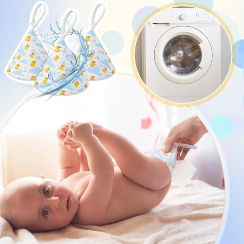 Set of 10 baby boy diaper changing accessories in pack