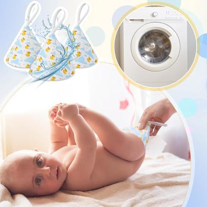 Set of 10 baby boy diaper changing accessories in pack