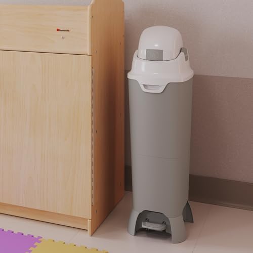Foundations airtight diaper pail open lid mechanism