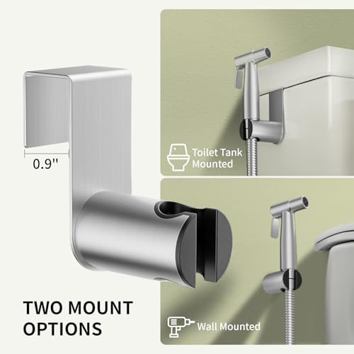 Brushed stainless steel finish of Homwe toilet jet spray gun