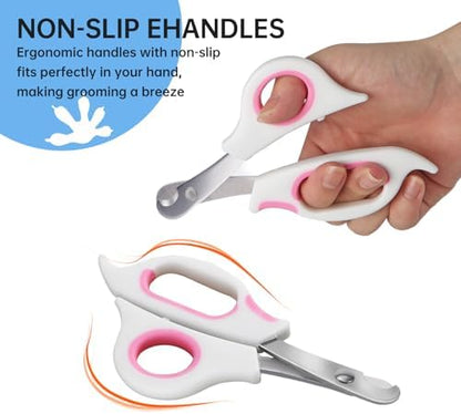 Premium small pet grooming scissor trimmer with rounded safety tips