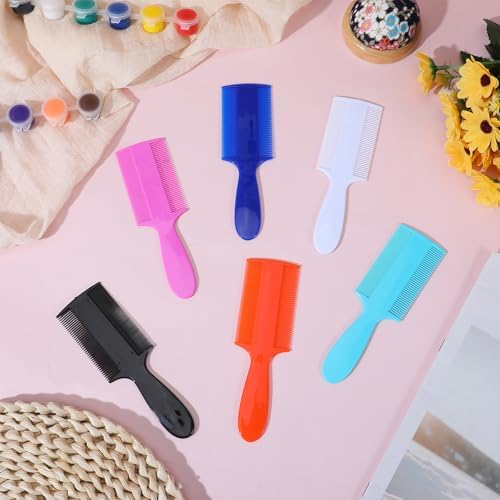 Portable plastic lice combs for newborns and adults in various colors.