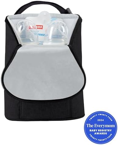 Skip Hop Baby Breastmilk Cooler Insulated Bottle Bag, Grab & Go, Chevron - Image 3
