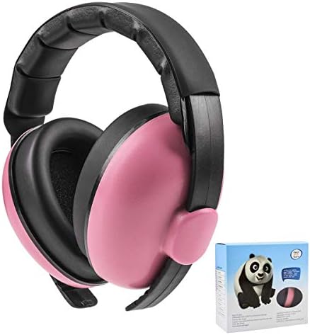 Protective earmuffs for infants in redrose design