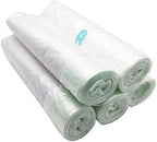 Compact plastic rolls of kids disposable waste cleaning bags for travel