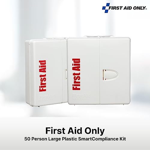 First Aid Only 1000-FAE-0103 cabinet mounted on an office wall.