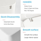 Close up of non-slip base on wipes dispenser
