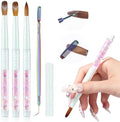Saviland Kolinsky Acrylic Nail Brush Set front view showing three brushes