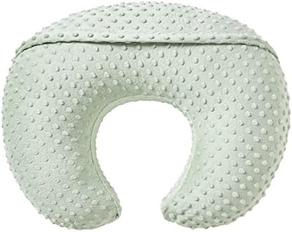 Side view of Queness Baby feeding pillow showing ergonomic curve