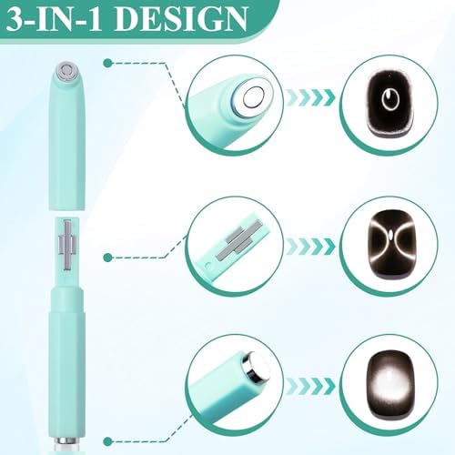 Close up of Bluedeal magnetic pen tips for nail art