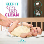 Kindersense bulk pack changing underpads stack showing quantity and branding