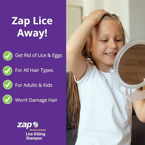 Zap Lice Treatment 4 Fluid Ounce bottle with included fine tooth comb