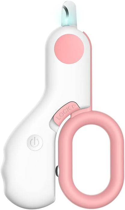 GuLuPets Small Animals Nail Clippers pink front view professional claw trimmer.