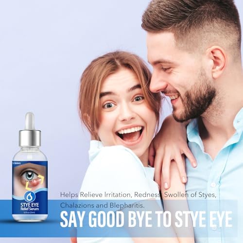Person applying eye serum to eyelid for stye relief